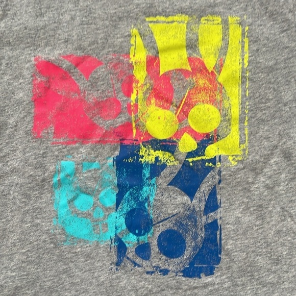 Psycho Bunny Short Sleeve Crew Neck Gray Multicolor shirt Logo tee size small 4 - Picture 3 of 7